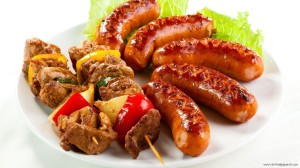 Barbeque sausage Wallpaper HD