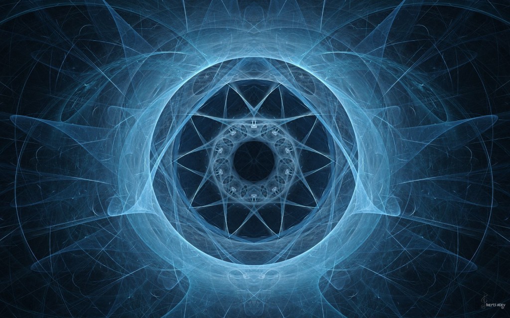 Blue Abstract Design Wallpaper