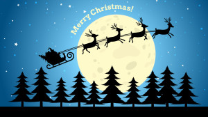 Merry Christmas 2013 Blue Wallpaper
